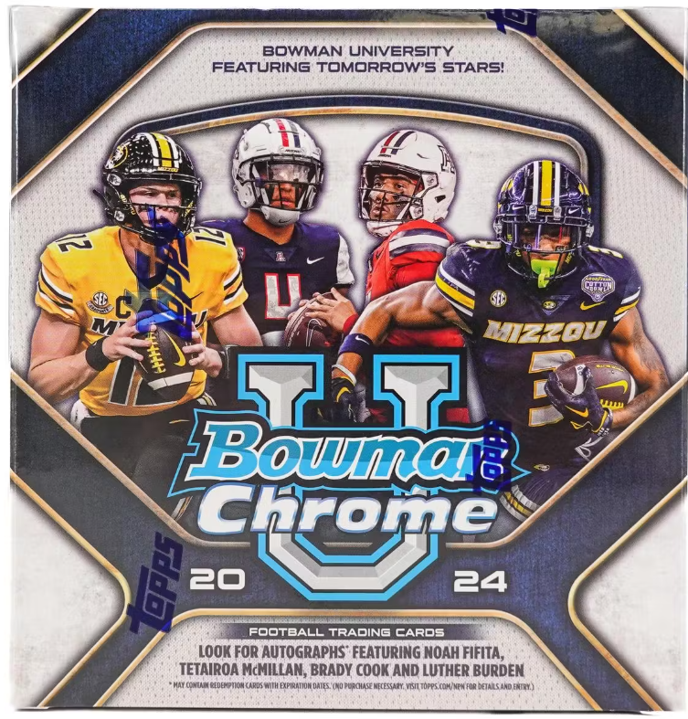 2024 Bowman University Chrome Football Monster Box