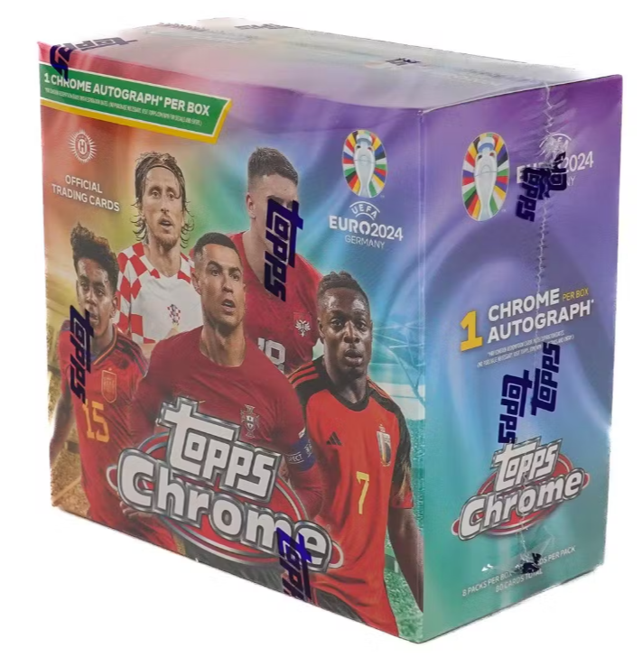 2023/24 Topps Chrome UEFA Euro Soccer Hobby Box