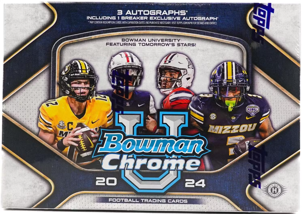 2024 Bowman University Chrome Football Breaker Delight Box